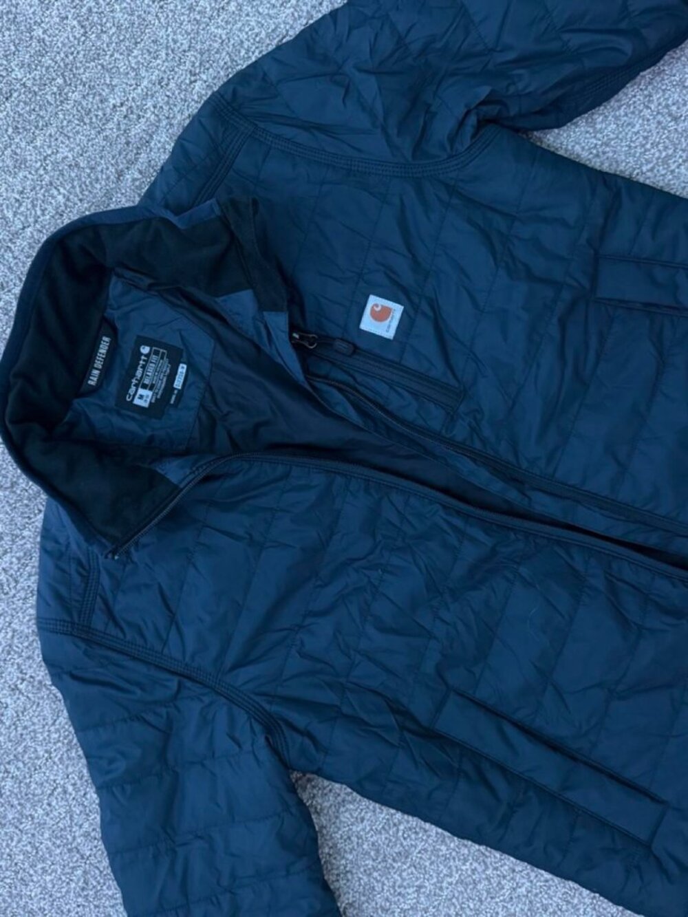 Carhartt Men's Black and Navy Jacket